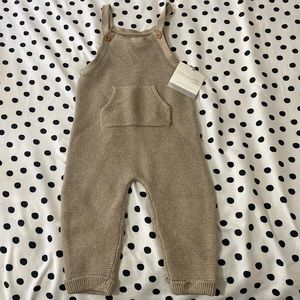 Baby Organic Sweater Knit Overalls 12 months